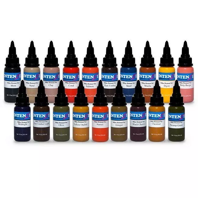 Mike DeMasi Color Portrait Set — Intenze Tattoo Ink — 1oz — 19 Bottles