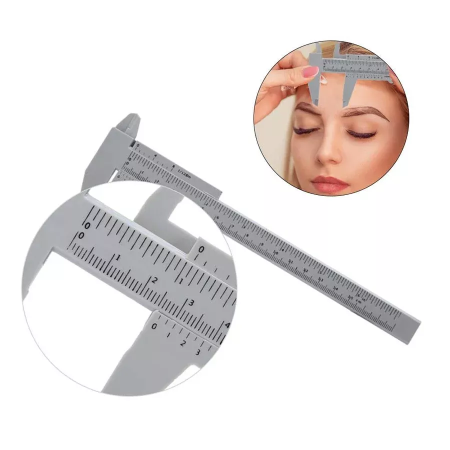 mini-eyebrow-ruler-black Mini Eyebrow Ruler - Black