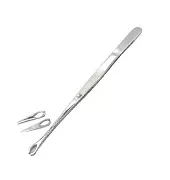 Mini Slotted Forester Tweezer w/ lock
