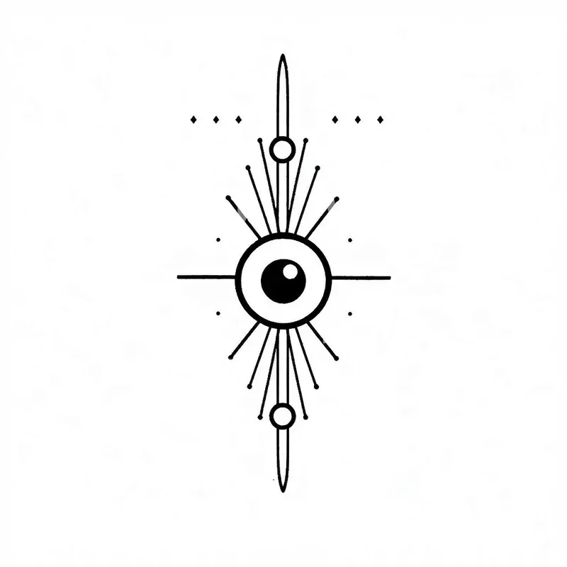 Minimalist Eye Tattoo Design