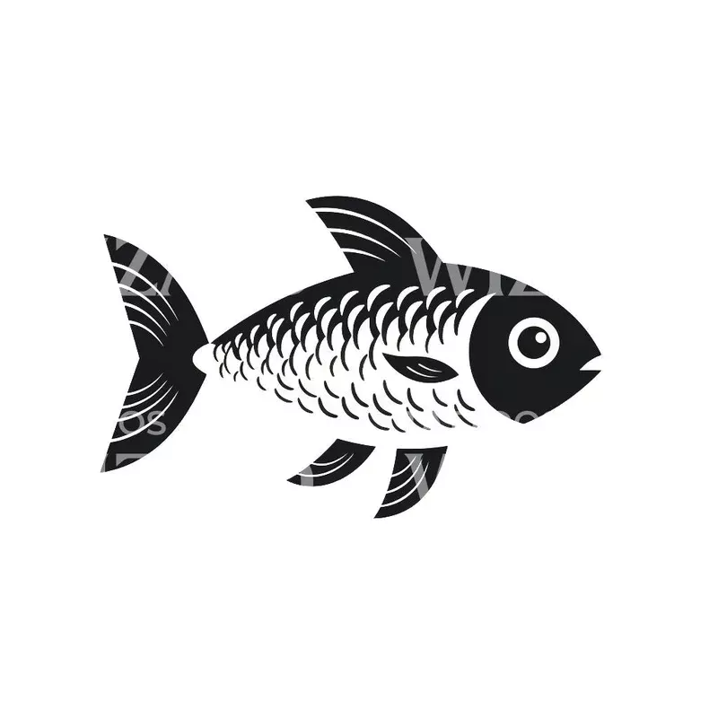 minimalist-fish-tattoo-design Minimalist Fish Tattoo Design
