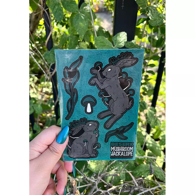mushroom-jackalope-sticker-sheet Mushroom Jackalope | STICKER SHEET
