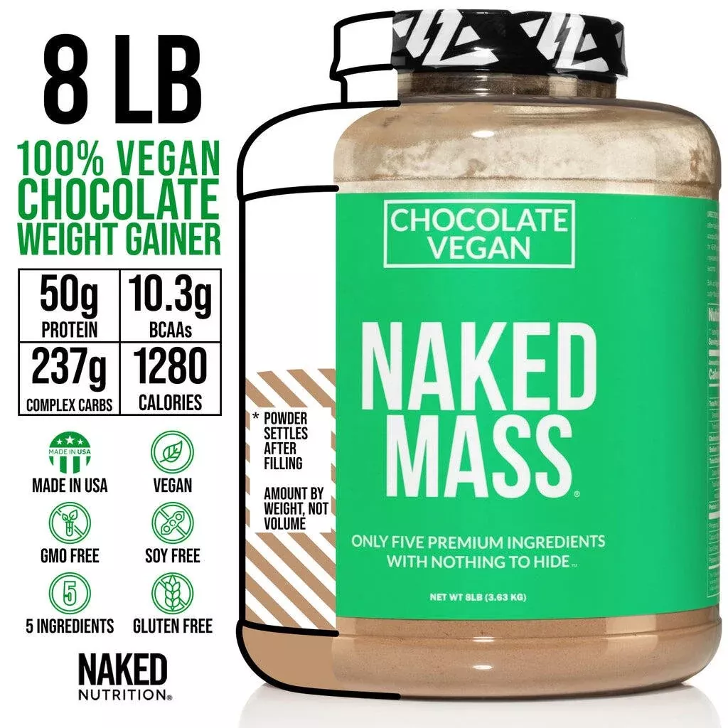 naked-mass-vegan-weight-gainer-chocolate Naked Mass Vegan Weight Gainer - Chocolate