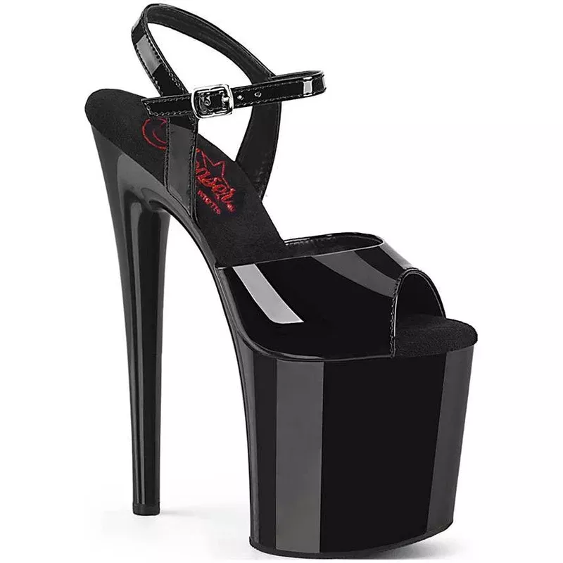 NAUGHTY-809 [Black Patent] | Platform Heels [PREORDER]