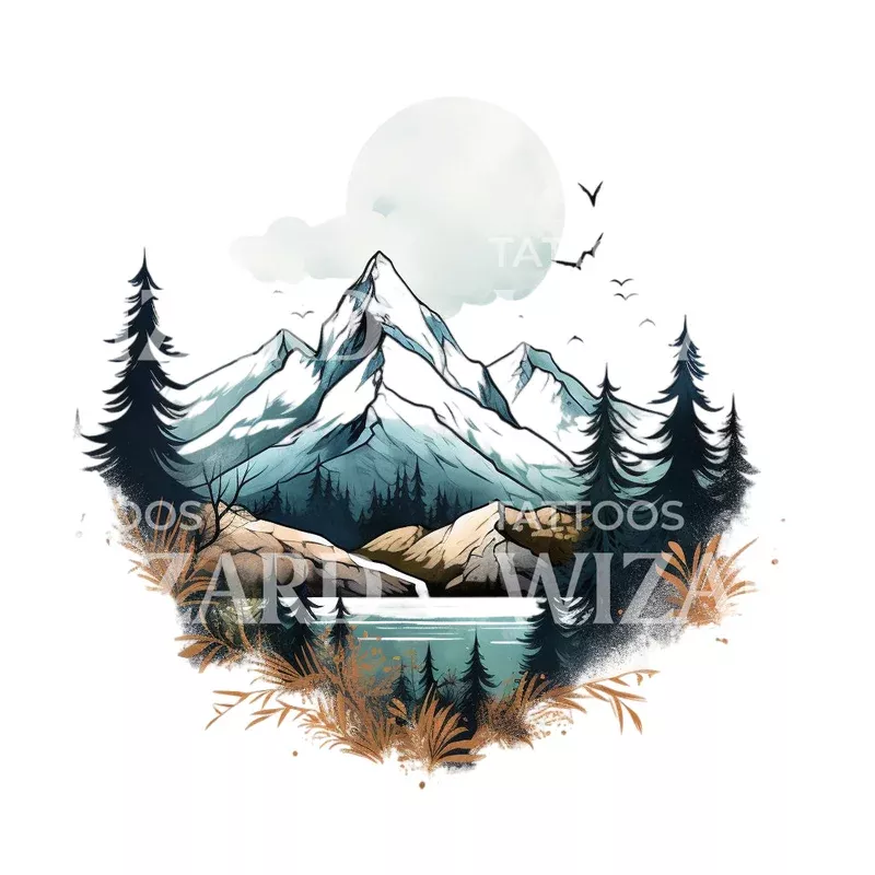 neo-traditional-mountain-landscape-design Neo Traditional Mountain Landscape Design