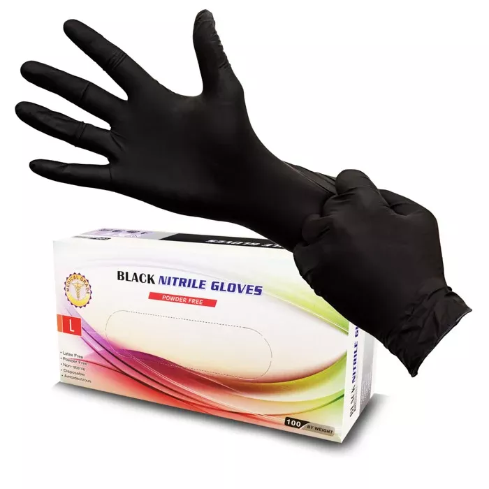 nitrile-disposable-examination-gloves-6-0-mil-black Nitrile Disposable Examination Gloves - 6.0 Mil Black