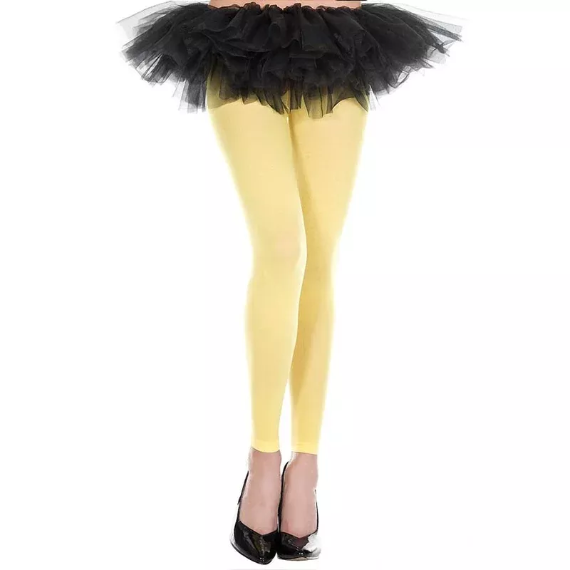 Opaque Footless [Yellow] | LEGGINGS