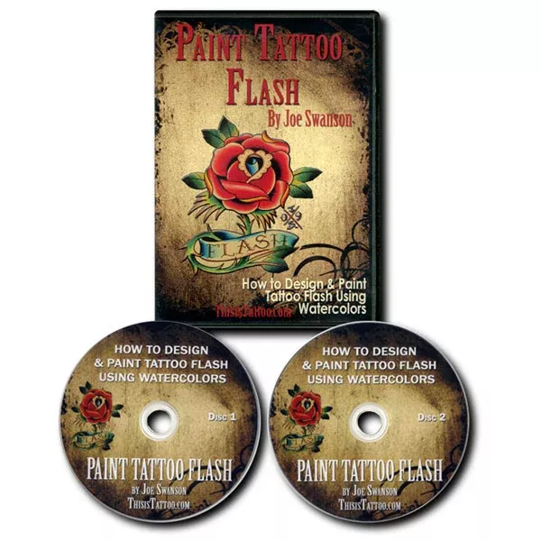 paint-tattoo-flash-by-joe-swanson-2-dvds Paint Tattoo Flash by Joe Swanson, 2 DVDs.