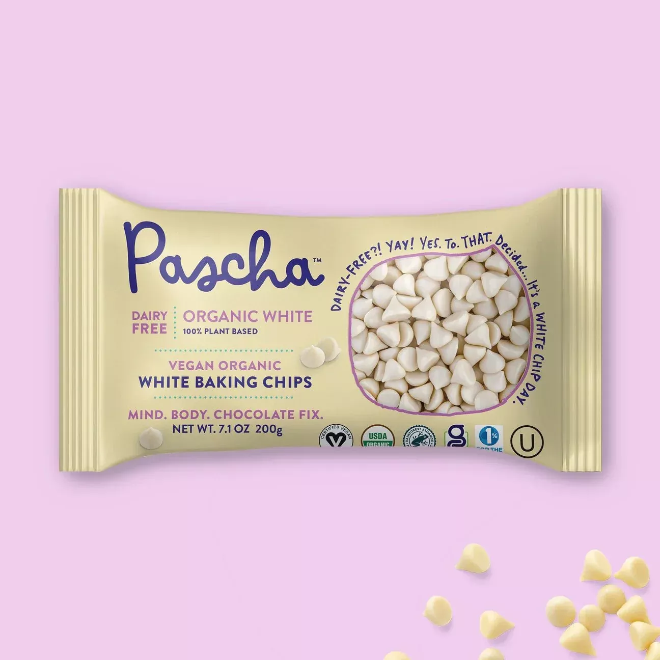 Pascha Vegan Organic White Baking Chips