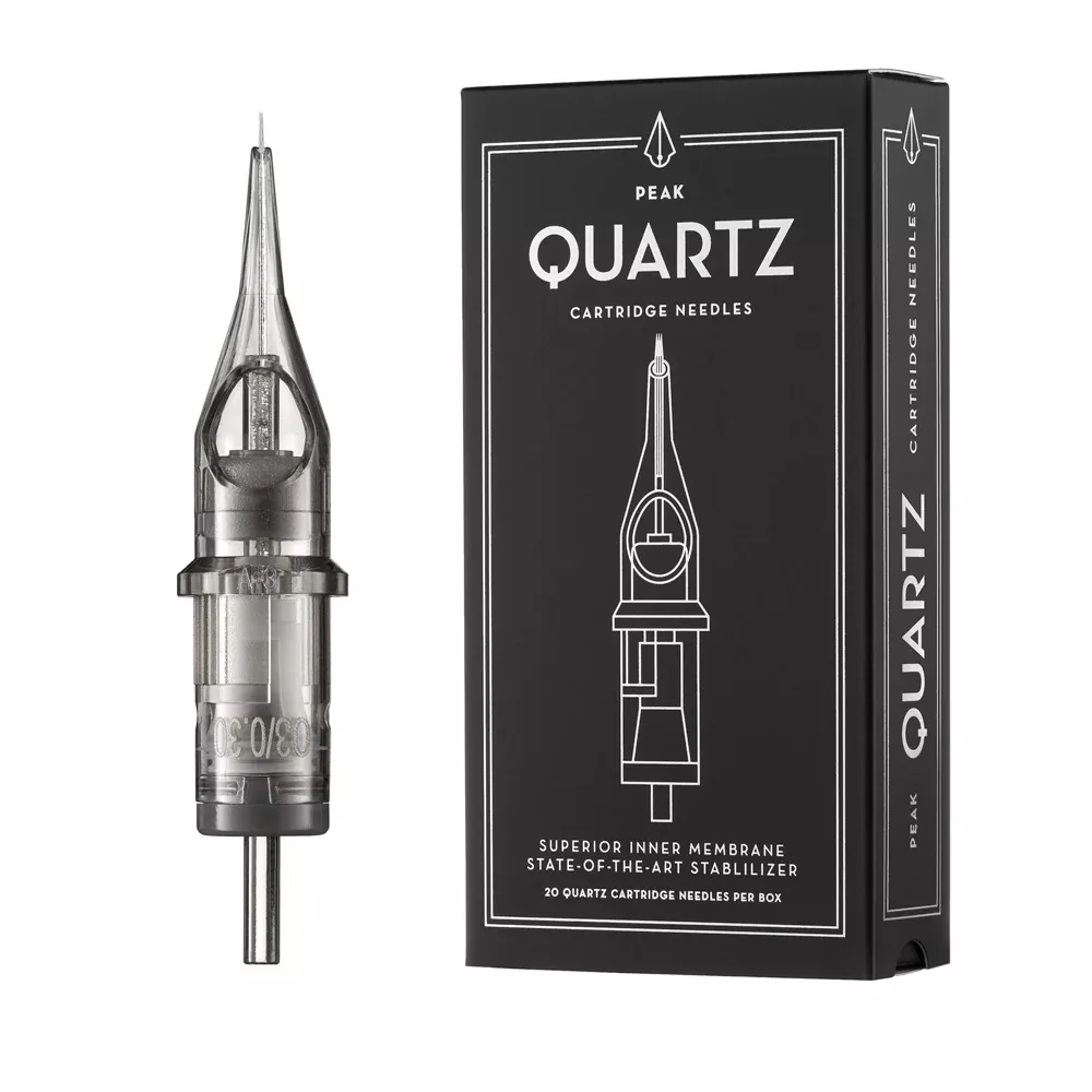Peak Quartz Needle Cartridges — Tight Round Liners — Box of 20