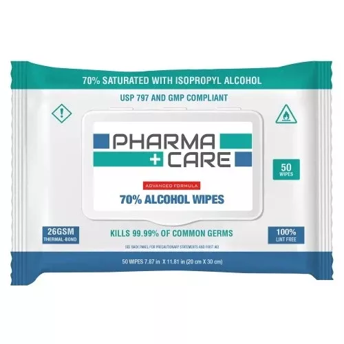 pharmacare-alcohol-surface-wipes-50-pack PHARMACARE ALCOHOL SURFACE WIPES - 50 PACK