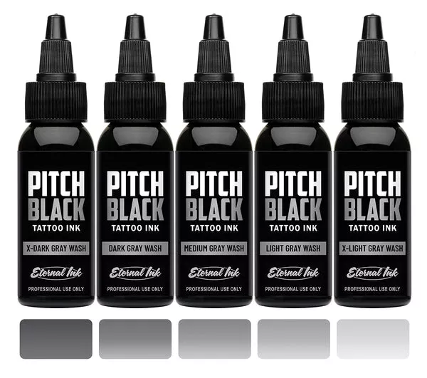 Pitch Black Gray Wash Set
