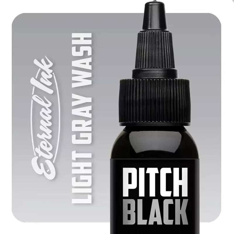 Pitch Black Light Gray WashEternal InkPick Size