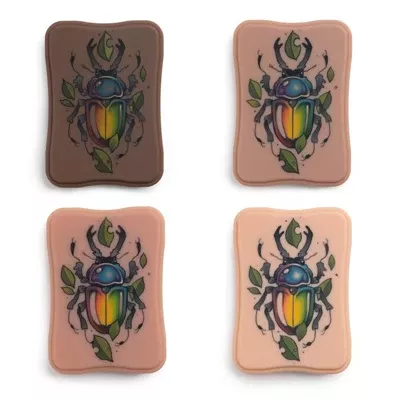 pound-flesh-micro-series-tattooable-synthetic-small-plaque-fitzpatrick-tone-3 A Pound of Flesh- Micro Series Tattooable Synthetic Small Plaque - Fitzpatrick Tone 3