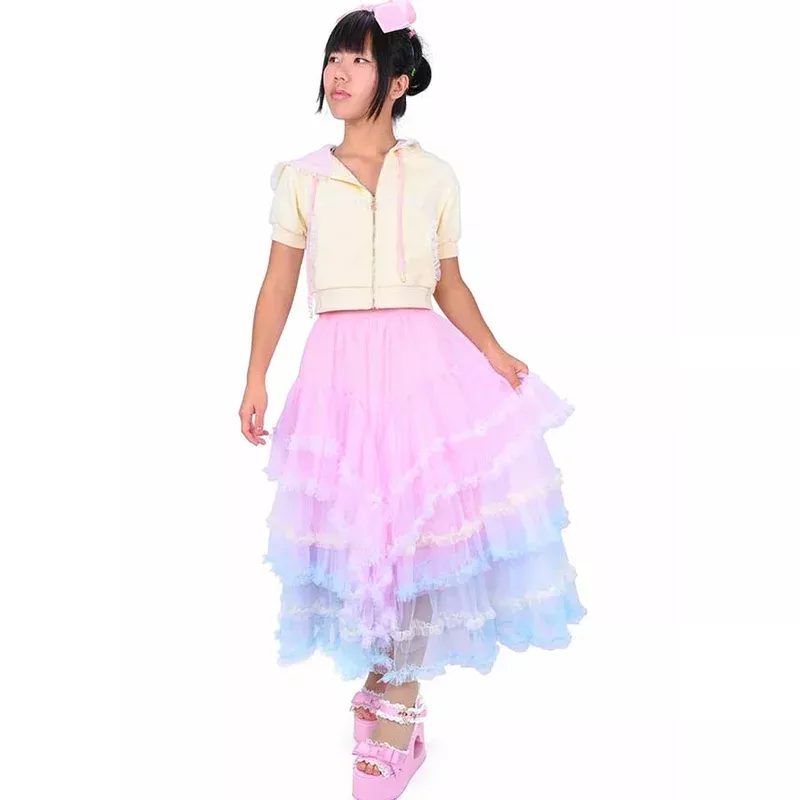 rainbow-ruffle-maxi-skirt Rainbow Ruffle | MAXI SKIRT
