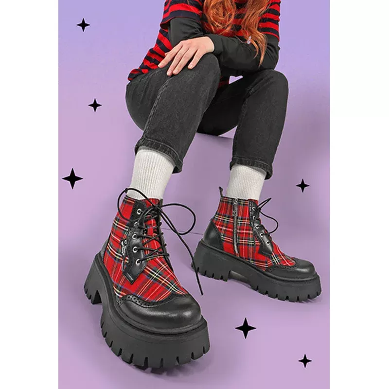 red-tartan-boots Red Tartan | BOOTS
