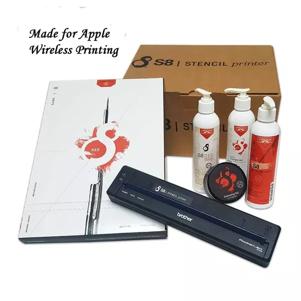 S8 Stencil Printer - AirPrint, Bluetooth, USB Kit
