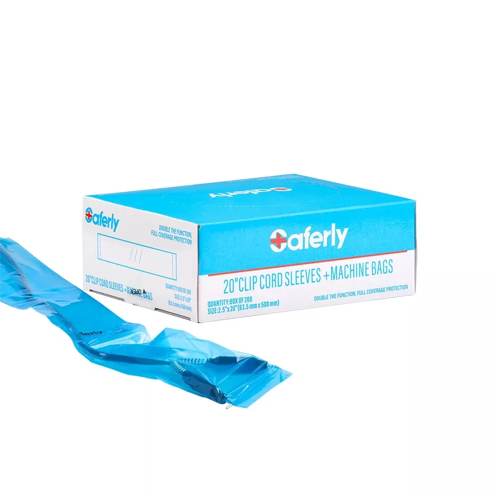 saferly-20-clip-cord-sleeves-machine-bags-blue-box-200 Saferly 20" Clip Cord Sleeves + Machine Bags — Blue — Box of 200