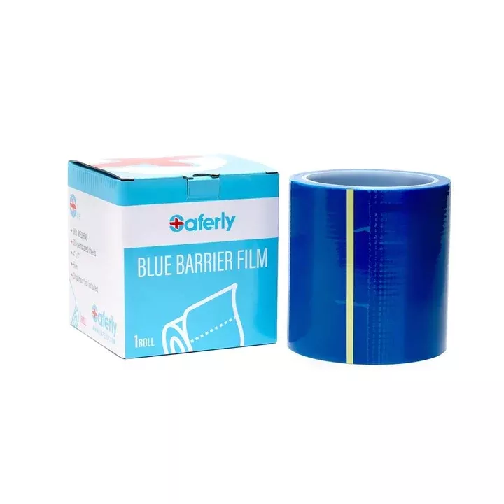 saferly-blue-travel-sized-barrier-film-in-dispenser-box-4-x-6-roll-300-sheets SAFERLY BLUE TRAVEL-SIZED BARRIER FILM IN DISPENSER BOX — 4” X 6” — ROLL OF 300 SHEETS