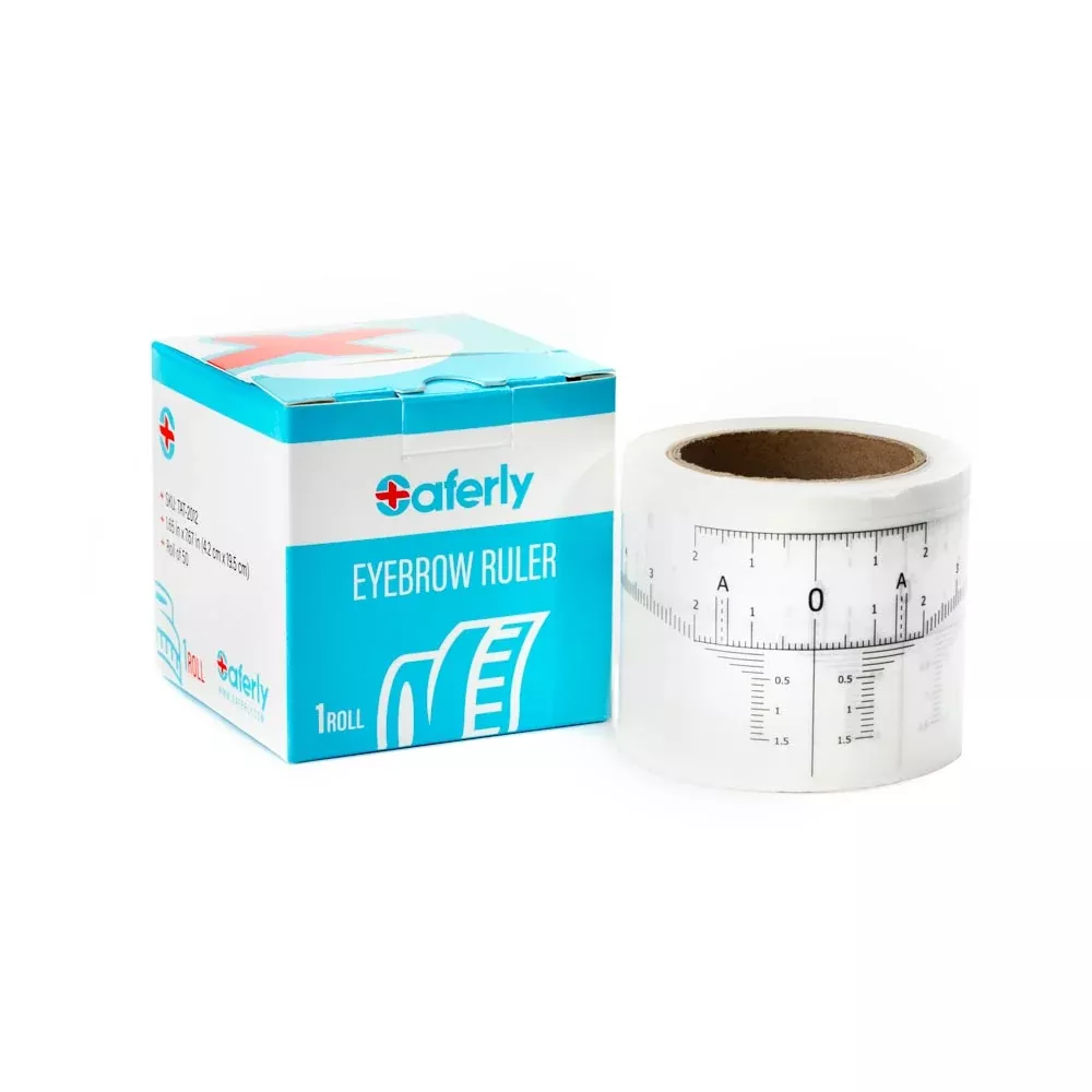 saferly-disposable-eyebrow-ruler-stickers-roll-50 Saferly Disposable Eyebrow Ruler Stickers - Roll of 50