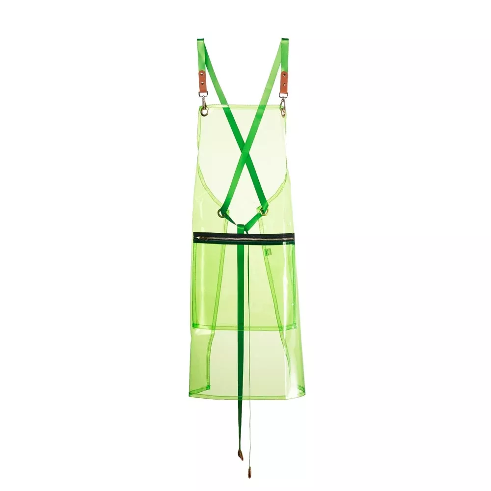 saferly-vinyl-apron-green Saferly Vinyl Apron — Green