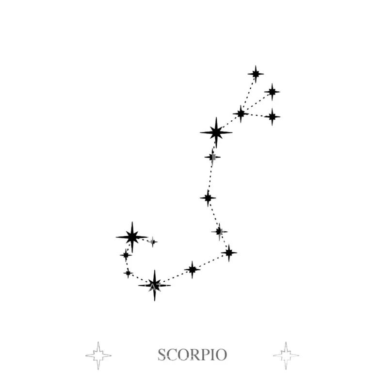 scorpio-zodiac-constellation-tattoo-design Scorpio Zodiac Constellation Tattoo Design