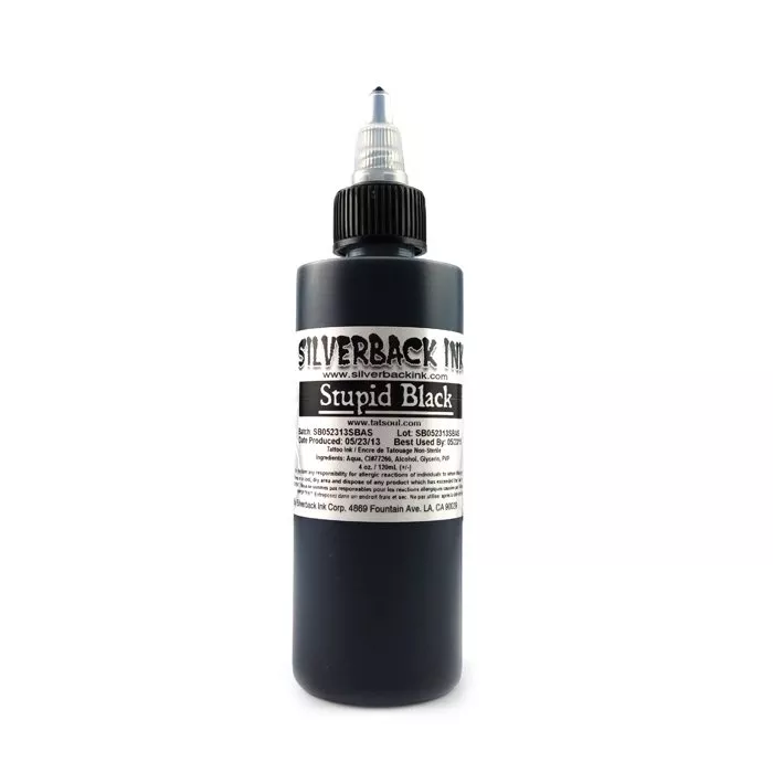 silverback-ink-stupid-black-4-oz Silverback Ink - Stupid Black 4 oz.