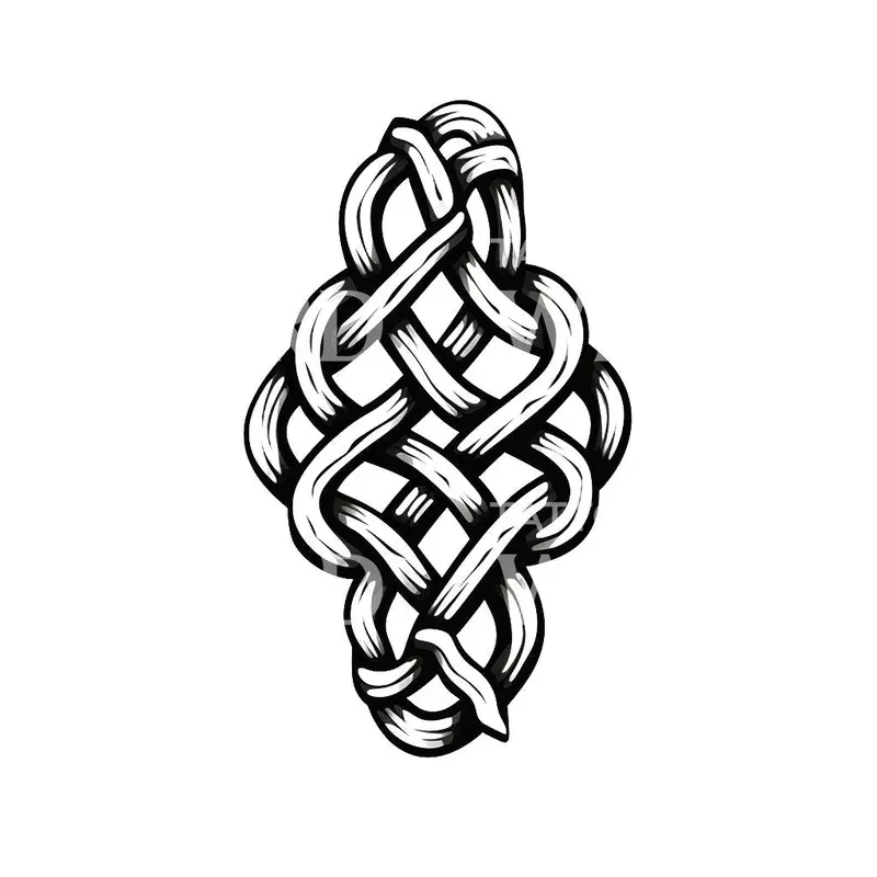 simple-nautical-knot-tattoo-design Simple Nautical Knot Tattoo Design