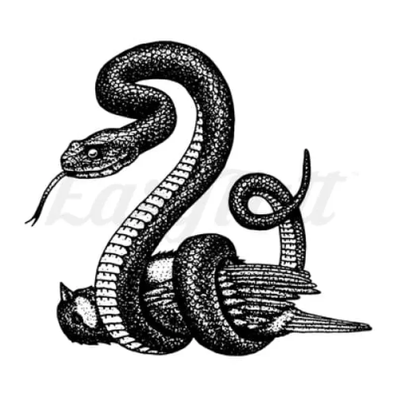snake-bird-temporary-tattoo Snake and Bird – Temporary Tattoo