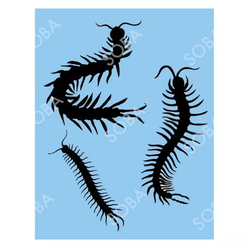 soba-quick-ez-face-painting-stencil-centipedes SOBA Quick EZ Face Painting Stencil – Centipedes