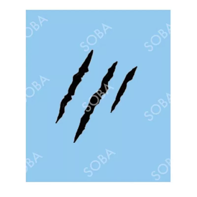 soba-quick-ez-face-painting-stencil-claw-marks SOBA Quick EZ Face Painting Stencil – Claw Marks