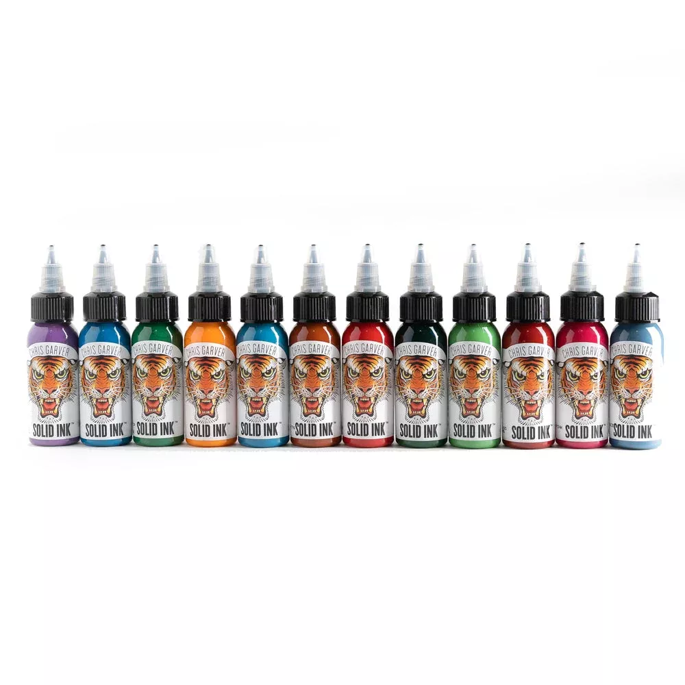 solid-ink-chris-garver-12-color-set-1-oz Solid Ink - Chris Garver 12 Color Set - 1 oz