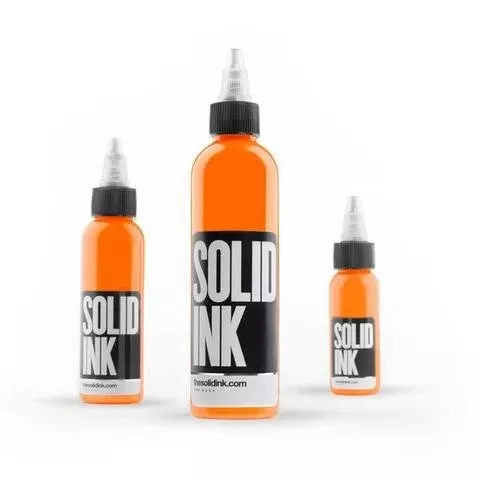 solid-ink-golden-orange-tattoo-ink Solid Ink - Golden Orange Tattoo Ink