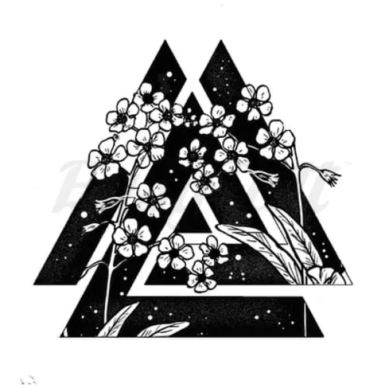 sprouting-triangle-by-jen-temporary-tattoo Sprouting Triangle– By Jen – Temporary Tattoo