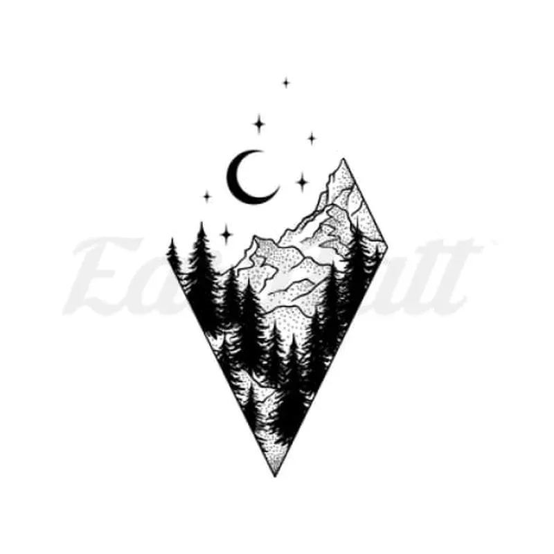 starry-forest-skies-temporary-tattoo Starry Forest Skies – Temporary Tattoo
