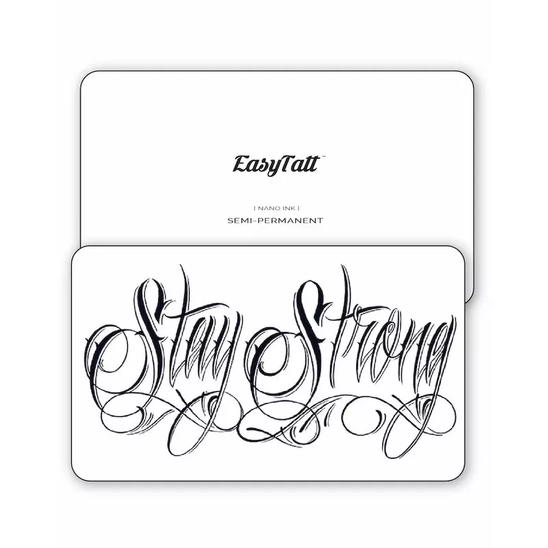 stay-strong-semi-permanent-tattoo Stay Strong – Semi-Permanent Tattoo