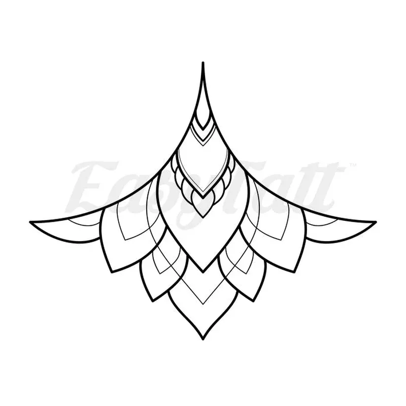 sternum-petals-temporary-tattoo Sternum Petals – Temporary Tattoo