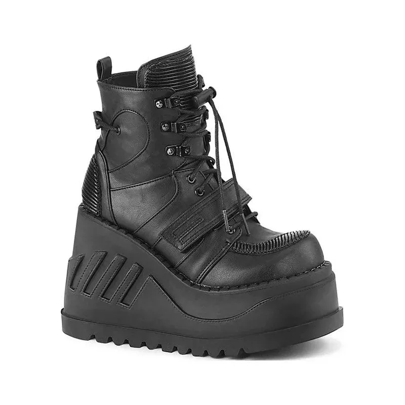 STOMP-13 [Black] | PLATFORM BOOTS [PREORDER]