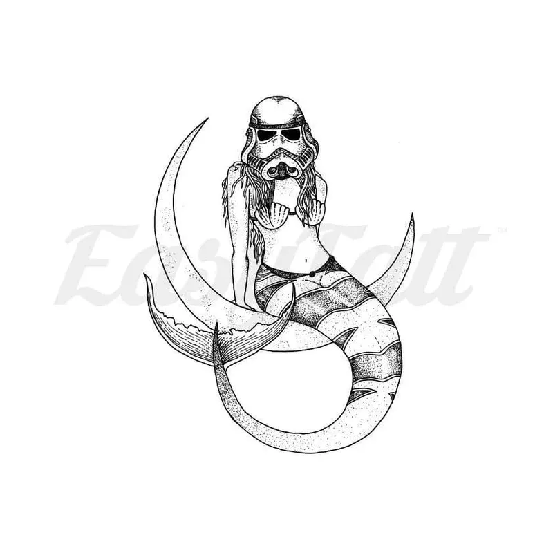 stormtrooper-mermaid-temporary-tattoo Stormtrooper Mermaid – Temporary Tattoo