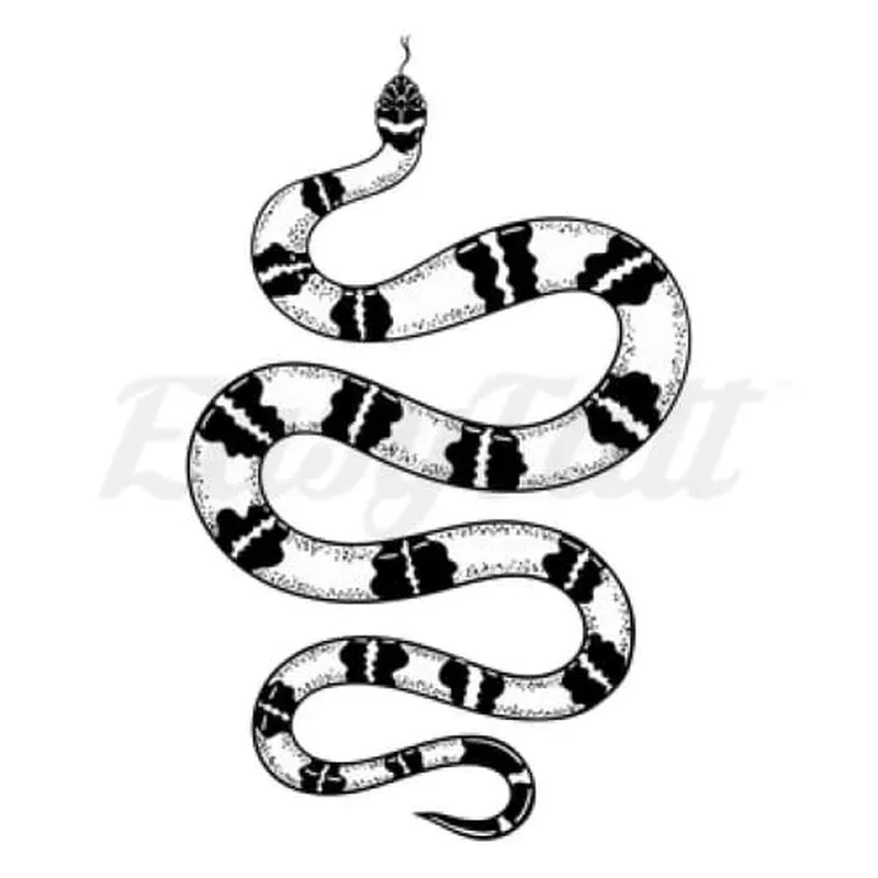 striped-snake-temporary-tattoo Striped Snake – Temporary Tattoo