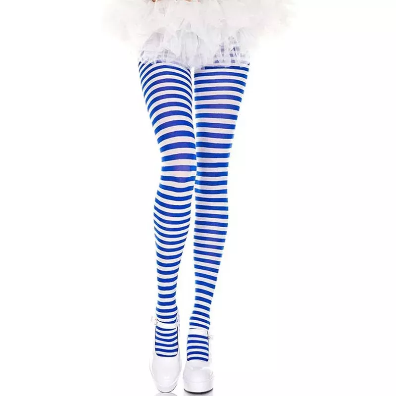 Striped [White/Blue] | TIGHTS