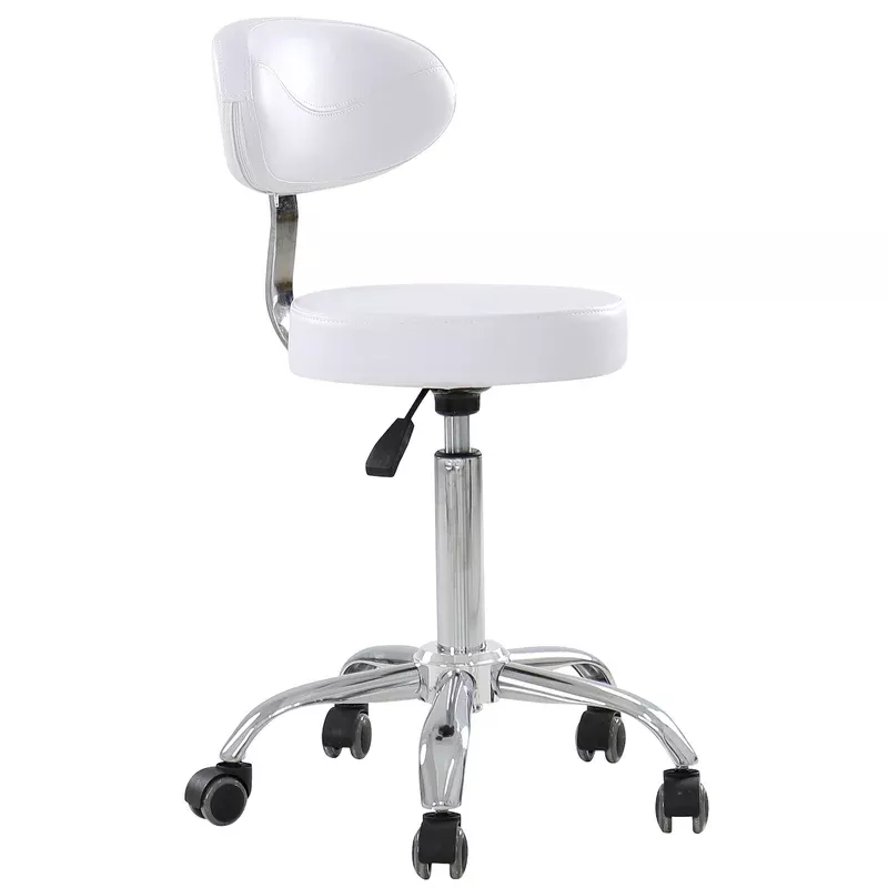 Superior Stool with backrest | White or Black