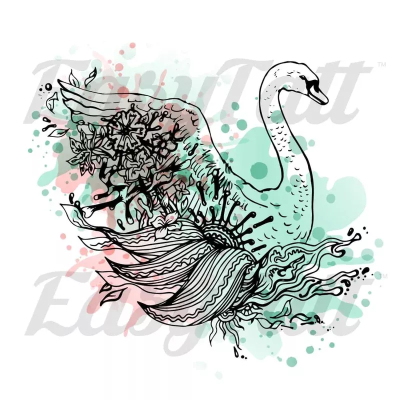 swan-temporary-tattoo Swan – Temporary Tattoo
