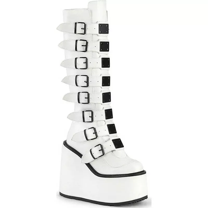 SWING-815 [White] | PLATFORM BOOTS [PREORDER]