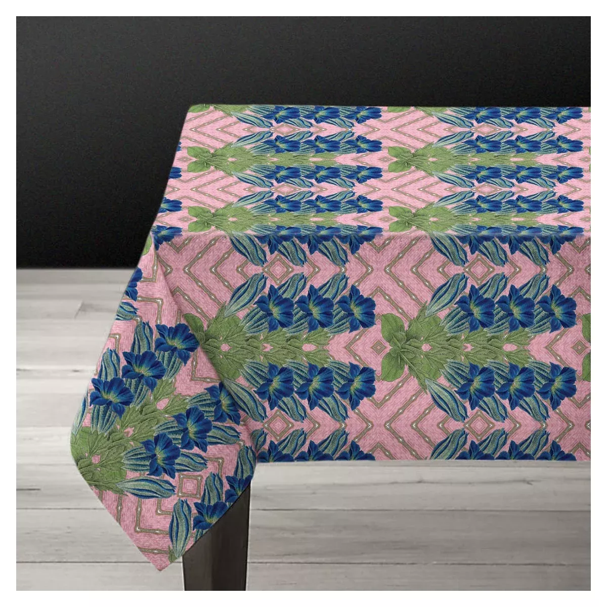 tablecloth-blue-flower-large Tablecloth Blue Flower Large