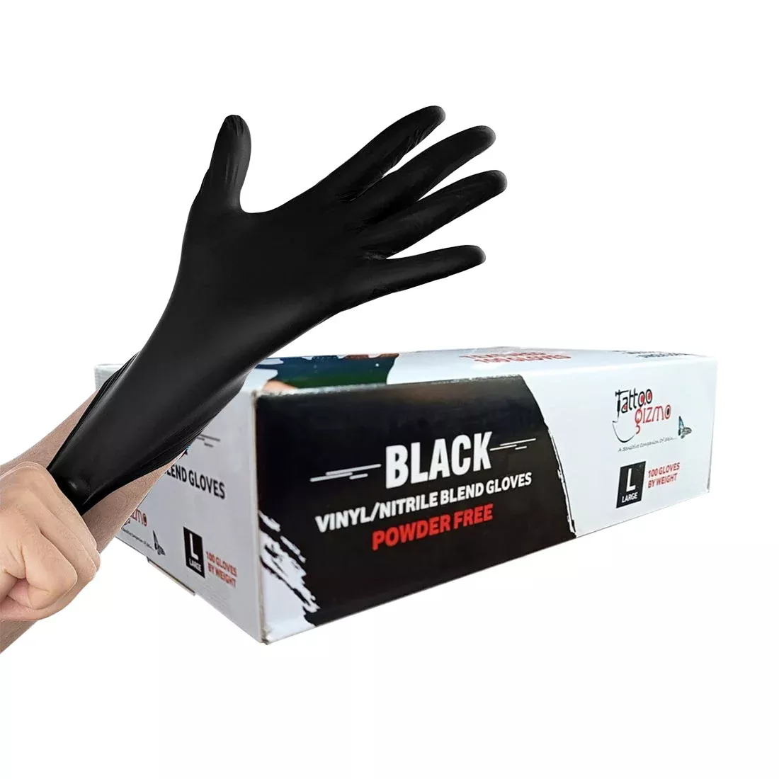 Tattoo Gizmo Nitrile Vinyl Blend Gloves