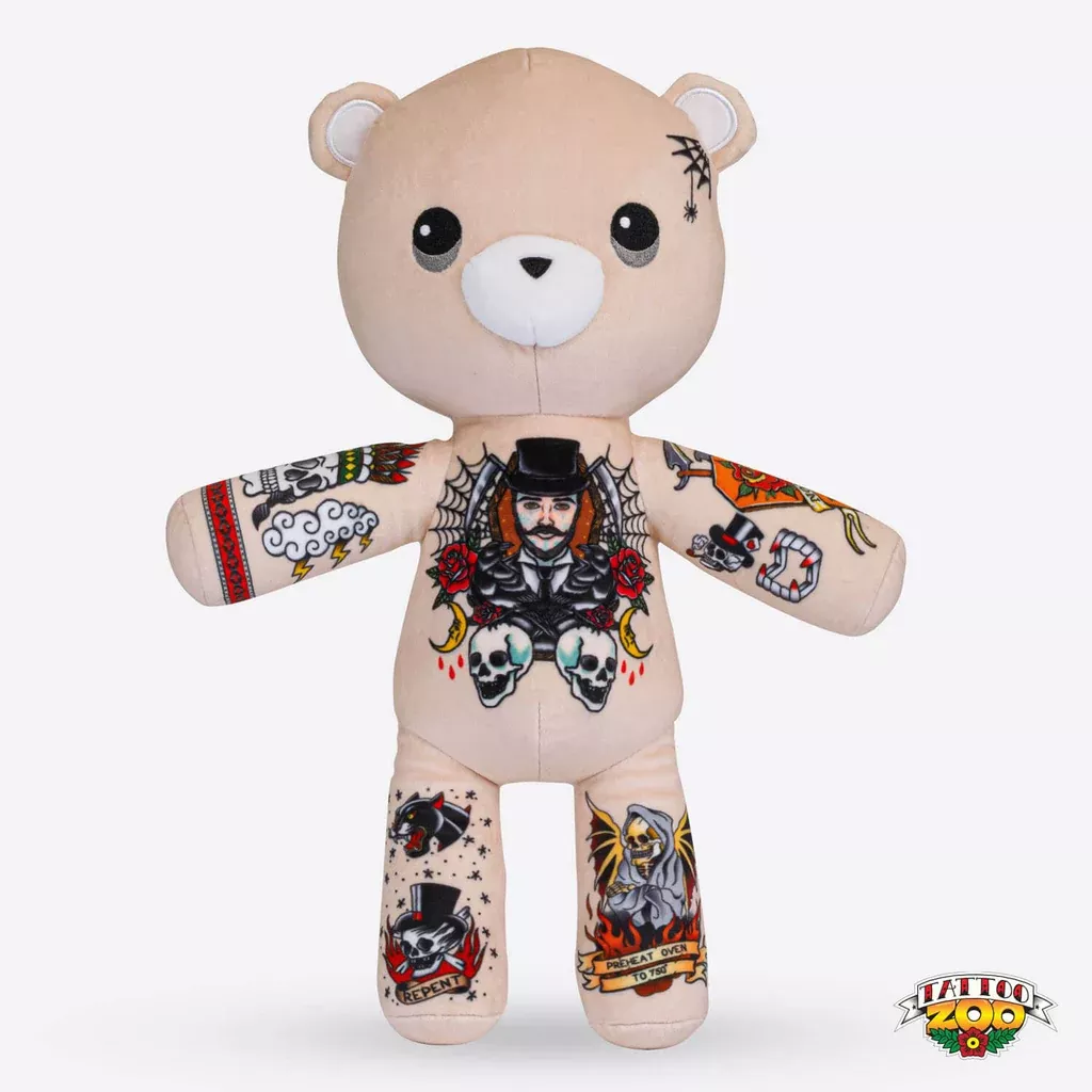tattoo-zoo-theodore-undertaker-plush-bear Tattoo Zoo - Theodore the Undertaker - Plush Bear