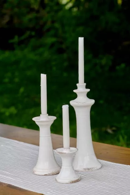 taza-ceramic-candlestick-ivory-small Taza Ceramic Candlestick: Ivory / Small