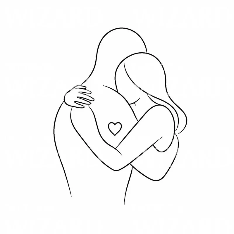 tender-embrace-tattoo-design Tender Embrace Tattoo Design