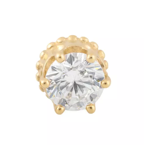 Tilum 14kt Gold Prince Crown Jewel Threadless Top — Price Per 1